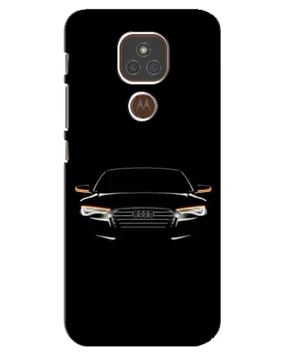 Чехол для Motorola MOTO E7 Plus с картинкой «Audi — ночной контур»