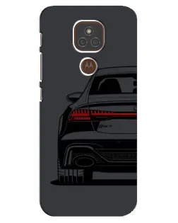 Чехол для Motorola MOTO E7 Plus с картинкой «Задняя часть Audi — арт»