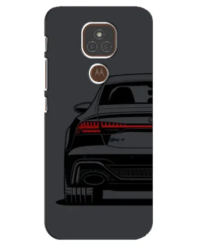 Чехол для Motorola MOTO E7 Plus с картинкой «Задняя часть Audi — арт»
