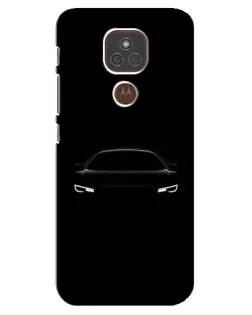 Чехол для Motorola MOTO E7 Plus с картинкой «Взгляд Audi в темноте»