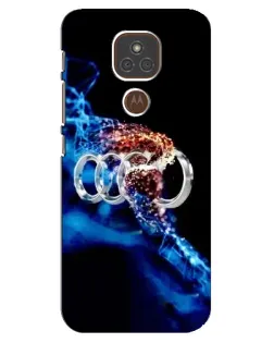 Чехол для Motorola MOTO E7 Plus с картинкой «Энергия лого Audi»