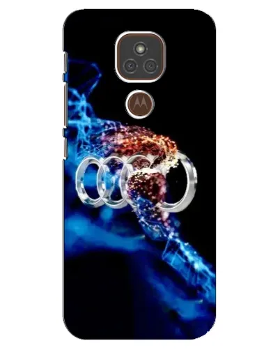 Чехол для Motorola MOTO E7 Plus с картинкой «Энергия лого Audi»