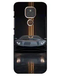 Чехол для Motorola MOTO E7 Plus с картинкой «Lamborghini золотые линии» Чехол для Motorola MOTO E7 Plus с картинкой «Lamborghini золотые линии»