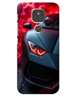 Чехол для Motorola MOTO E7 Plus с картинкой «Lamborghini красное сияние» Чехол для Motorola MOTO E7 Plus с картинкой «Lamborghini красное сияние»
