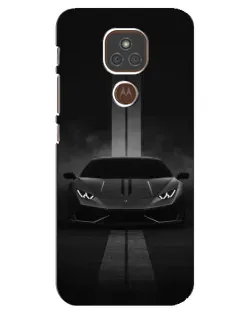 Чехол для Motorola MOTO E7 Plus с картинкой «Lamborghini симметрия дорог»