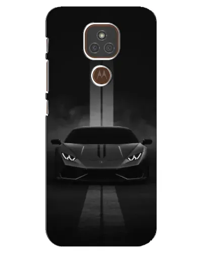 Чехол для Motorola MOTO E7 Plus с картинкой «Lamborghini симметрия дорог»