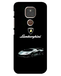 Чехол для Motorola MOTO E7 Plus с картинкой «Логотип Lamborghini классика»