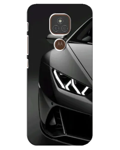Чехол для Motorola MOTO E7 Plus с картинкой «Lamborghini фары детализация»