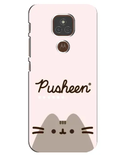 Чехол для Motorola MOTO E7 Plus с картинкой «Pusheen логотип» Чехол для Motorola MOTO E7 Plus с картинкой «Pusheen логотип»