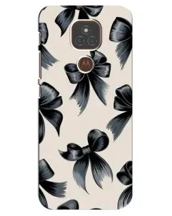 Чехол для Motorola MOTO E7 Plus с картинкой «Банты Coquette»