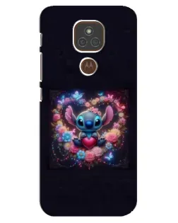 Чехол для Motorola MOTO E7 Plus с картинкой «Stitch в цветах» Чехол для Motorola MOTO E7 Plus с картинкой «Stitch в цветах»