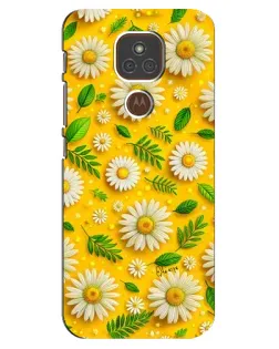 Чехол для Motorola MOTO E7 Plus с картинкой «Ромашковое солнце»