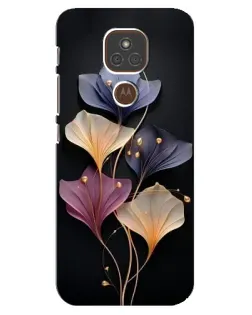 Чехол для Motorola MOTO E7 Plus с картинкой «Лиловые цветы грации»
