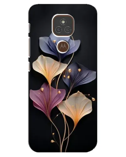 Чехол для Motorola MOTO E7 Plus с картинкой «Лиловые цветы грации»