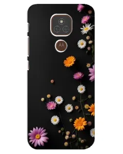 Чехол для Motorola MOTO E7 Plus с картинкой «Цветочная композиция»