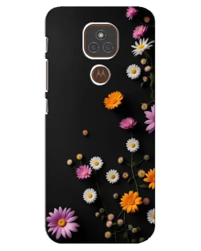 Чехол для Motorola MOTO E7 Plus с картинкой «Цветочная композиция»