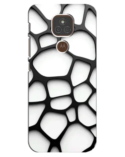 Чехол для Motorola MOTO E7 Plus с картинкой «Белая объемная сетка» Чехол для Motorola MOTO E7 Plus с картинкой «Белая объемная сетка»
