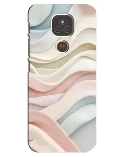 Чехол для Motorola MOTO E7 Plus с картинкой «Пастельные нежные волны»