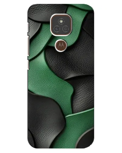 Чехол для Motorola MOTO E7 Plus с картинкой «Зеленые кожаные волны» Чехол для Motorola MOTO E7 Plus с картинкой «Зеленые кожаные волны»