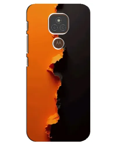 Чехол для Motorola MOTO E7 Plus с картинкой «Оранжевый разлом» Чехол для Motorola MOTO E7 Plus с картинкой «Оранжевый разлом»