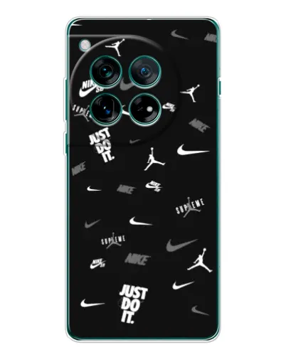 Чехол для Motorola Moto G Max с картинкой «Nike Black Pattern»