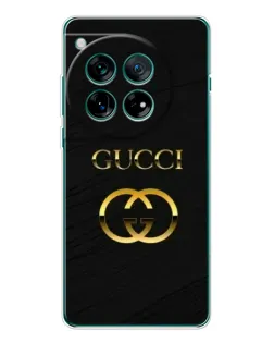 Чехол для Motorola Moto G Max с картинкой «Золотой логотип Gucci»