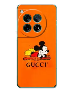Чехол для Motorola Moto G Max с картинкой «Микки Маус Gucci — оранж»