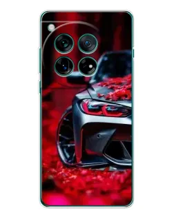 Чехол для Motorola Moto G Max с картинкой «Спортивная BMW и цветы»