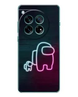 Чехол для Motorola Moto G Max с картинкой «Among Us неон-арт»