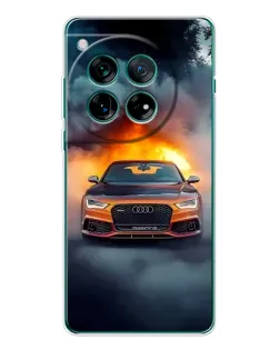 Чехол для Motorola Moto G Max с картинкой «Audi в огненном дыму»