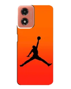 Чехол для Motorola MOTO G04 с картинкой «Jordan Sunset»