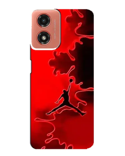 Чехол для Motorola MOTO G04 с картинкой «Jordan Red Smoke»