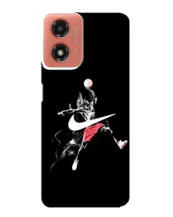 Чехол для Motorola MOTO G04 с картинкой «Jordan Jumpman»