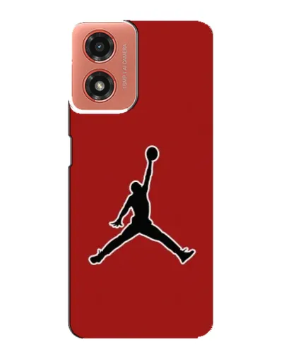 Чехол для Motorola MOTO G04 с картинкой «Jordan Red Back»