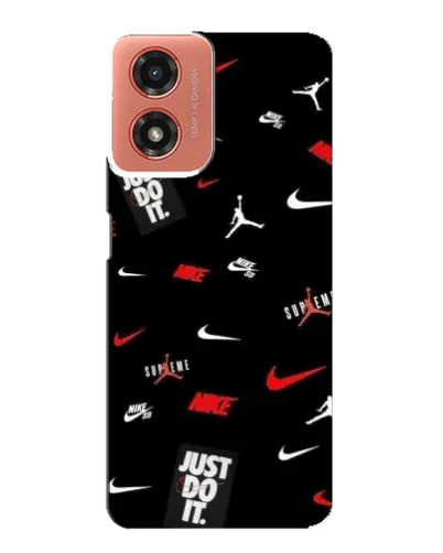 Чехол для Motorola MOTO G04 с картинкой «Nike Mix Pattern»