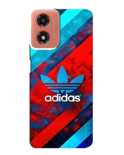 Чехол для Motorola MOTO G04 с картинкой «Абстракция Adidas»