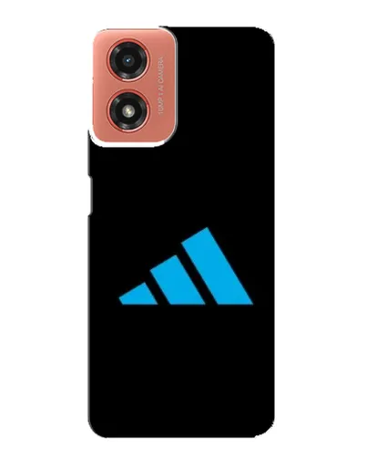 Чехол для Motorola MOTO G04 с картинкой «Adidas Cyan Logo»