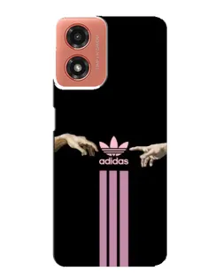Чехол для Motorola MOTO G04 с картинкой «Adidas Hands»