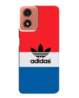 Чехол для Motorola MOTO G04 с картинкой «Ретро блоки Adidas»