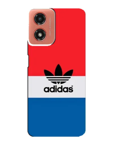 Чехол для Motorola MOTO G04 с картинкой «Ретро блоки Adidas»