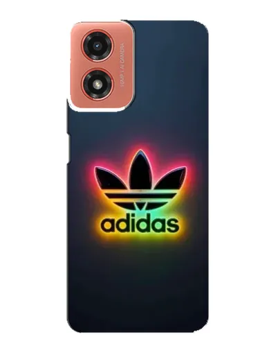 Чехол для Motorola MOTO G04 с картинкой «Неоновый Adidas»