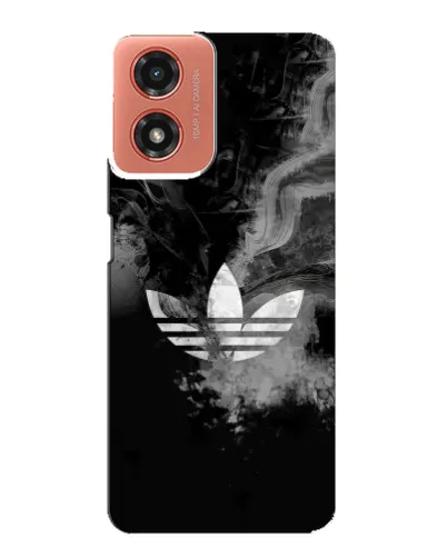 Чехол для Motorola MOTO G04 с картинкой «Абстрактный дым Adidas»