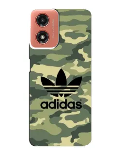 Чехол для Motorola MOTO G04 с картинкой «Милитари стиль Adidas»