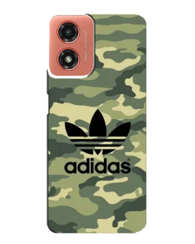 Чехол для Motorola MOTO G04 с картинкой «Милитари стиль Adidas»
