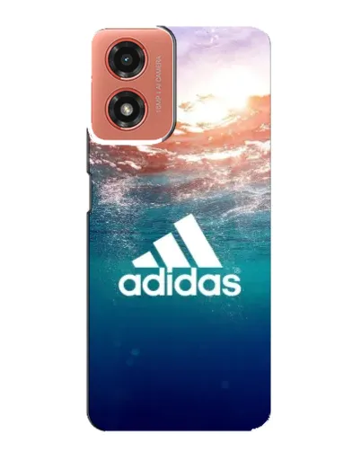 Чехол для Motorola MOTO G04 с картинкой «Океанская глубина адидас»
