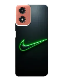 Чехол для Motorola MOTO G04 с картинкой «Неоновый контур Nike» Чехол для Motorola MOTO G04 с картинкой «Неоновый контур Nike»