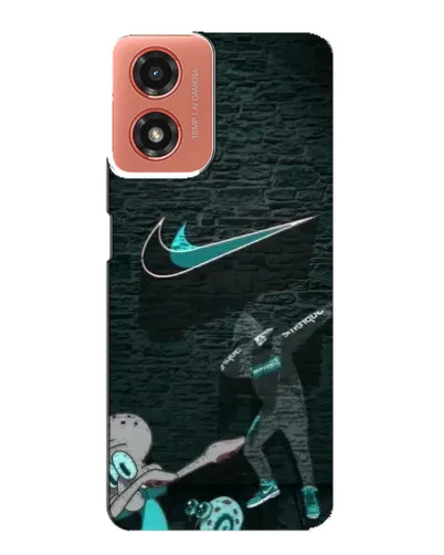 Чехол для Motorola MOTO G04 с картинкой «Спортивный арт Nike»