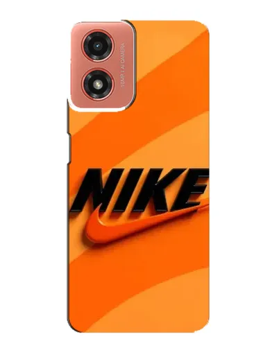 Чехол для Motorola MOTO G04 с картинкой «Оранжевый драйв Nike»