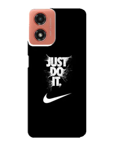 Чехол для Motorola MOTO G04 с картинкой «Текстовый принт Nike»