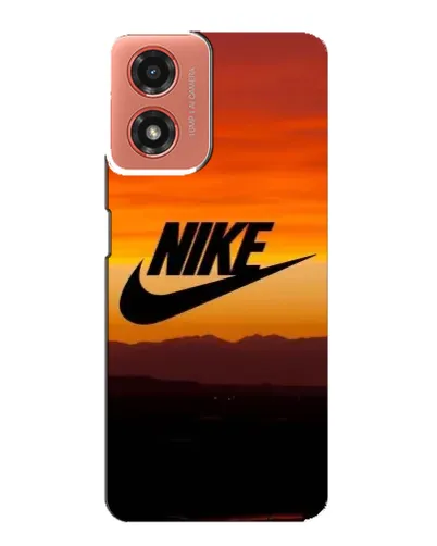 Чехол для Motorola MOTO G04 с картинкой «Nike — вечерний горизонт»